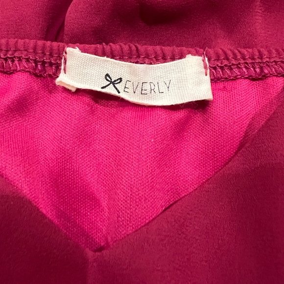 Everly Raspberry Pink Slip Dress - Picture 2 of 13